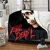 Supernatural Horror Movie Evil Dead Square Print Blanket Soft Cozy Bed Blanket , for Family Outdoor Picnic Trips Warm Gift