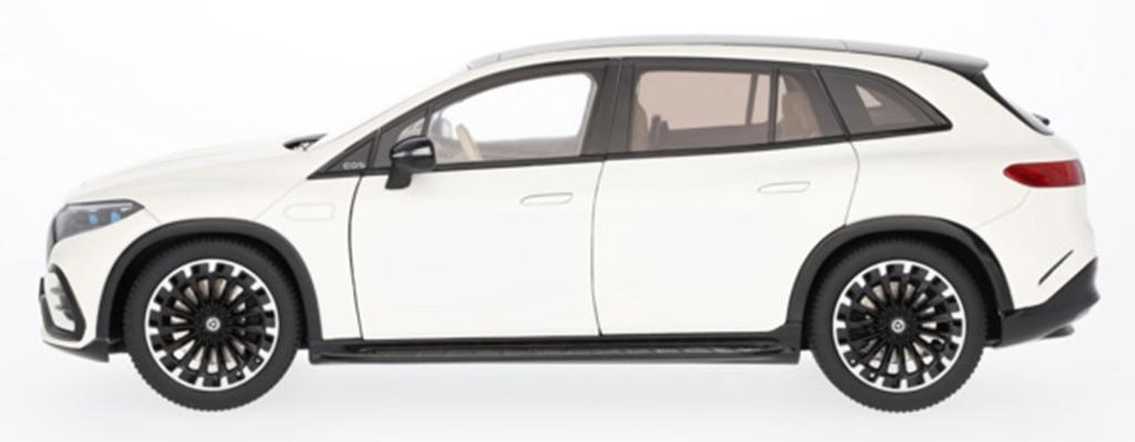 Genuine EQS SUV AMG Line Diamond White Scale Scale Model [Mercedes-Benz Collection] (X296) 1/18