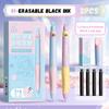 Erasable Gel Pen Black/Blue Ink Neutral Pen Cartoon Writing Drawing Tool  Students Gift