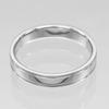 TIFFANY&Co. Milgrain To Gathered Ring 0.2" Band Pt950Platinum #9.9(US Size) 7.5g Mens Used