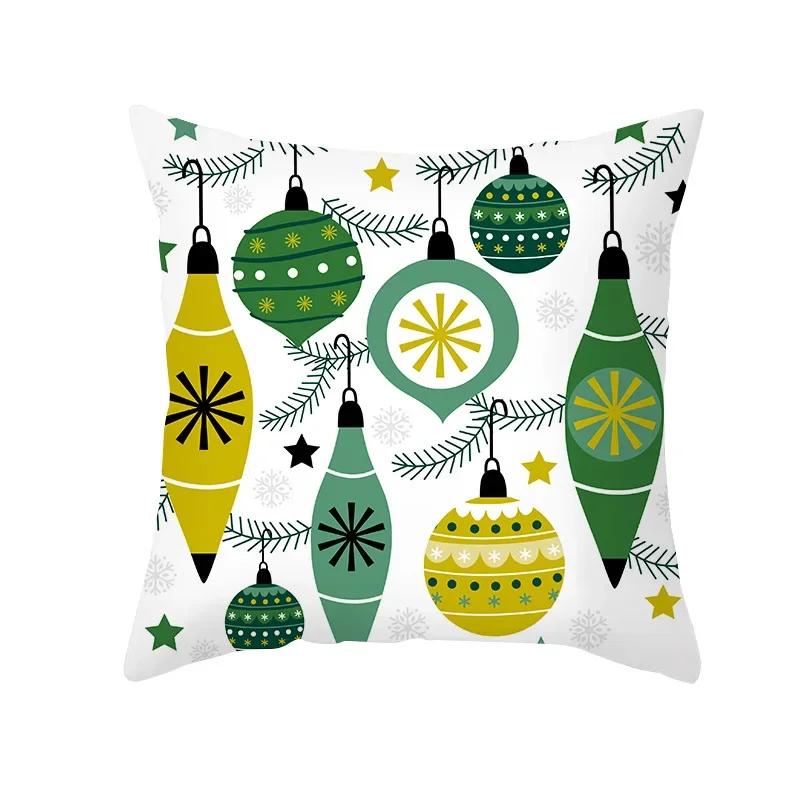Home Decoration Christmas Cute Cartoon Pillow Case Cushion Cushion Cushion Set is suitable for bedroom living room