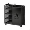Fitness Equipment Rack with Wheels Wheeled Workout Organizer Compact