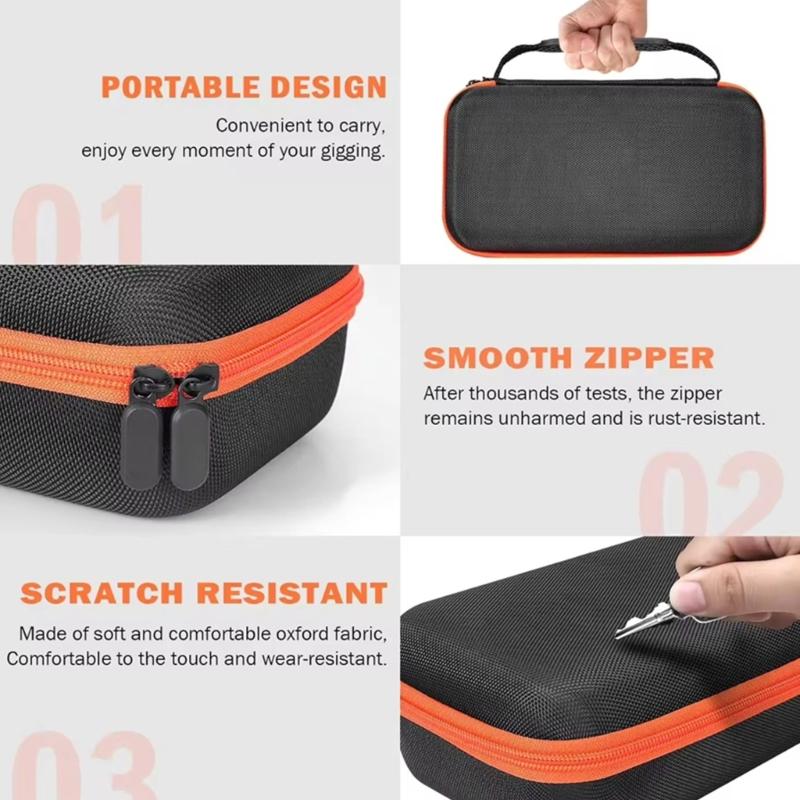 Wodoodporna Bezprzewodowa Torba do Przechowywania 2 Mikrofonów dla Podcasterów Podróżujących z 2 Mikrofonami, z Przenośnym Designem