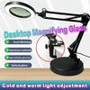 Portable Metal Desktop LED Lamp Long Arm Folding Reading Lamp 10 Dimming Modes Adjustable Eye Protection Lamp Home