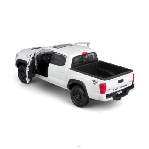 Maisto 1/27 Scale Toyota 2023 Tacoma TRD TRO White / Diecast Model Car, Finished Product, 32909 WT