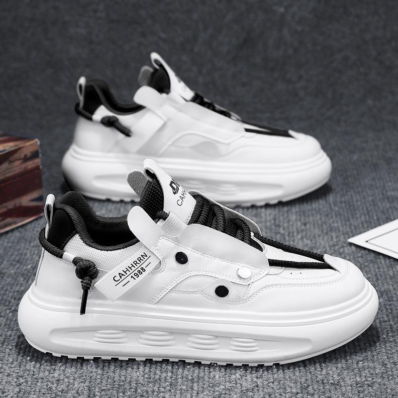 

Кроссовки мужские дизайнерские спортивные туфли модные повседневные из микрофибры кожа ткань дышащие высокие туфли на плоской платформе 39