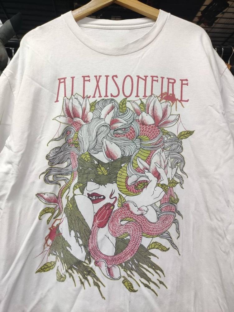Vtg 00#039s Alexisonfire Band #039 New School#039 Art TShirt ZL528 FREE SHIPPING XL