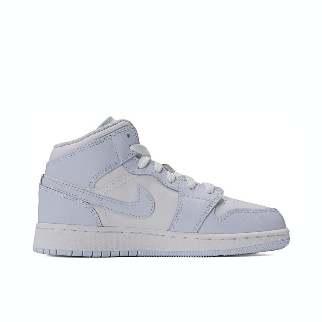 Jordan Air 1 Mid Performance Training Kids Basketball Shoes Light Blue Kids Sneakers FH29450042-25