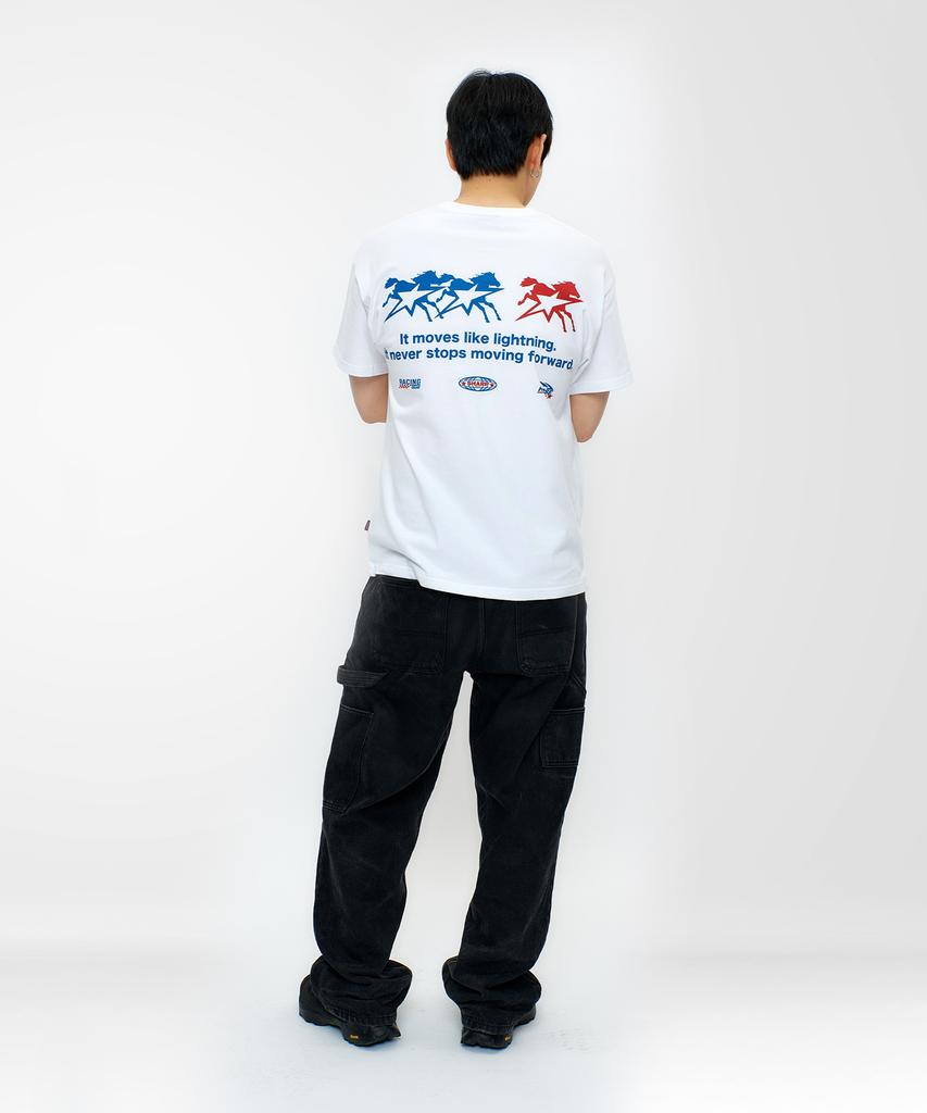 LAUGHER Horse Star T-Shirt - White