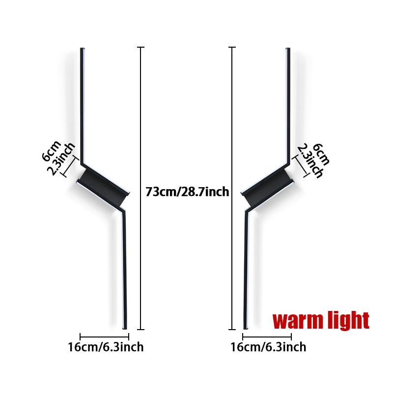 Hockey Interior Wall Light Remote Control LED Wall Lamp Bedroom Decoration Modern Indoor Lighting Lamps 53CM 73CM 93CM LED Light