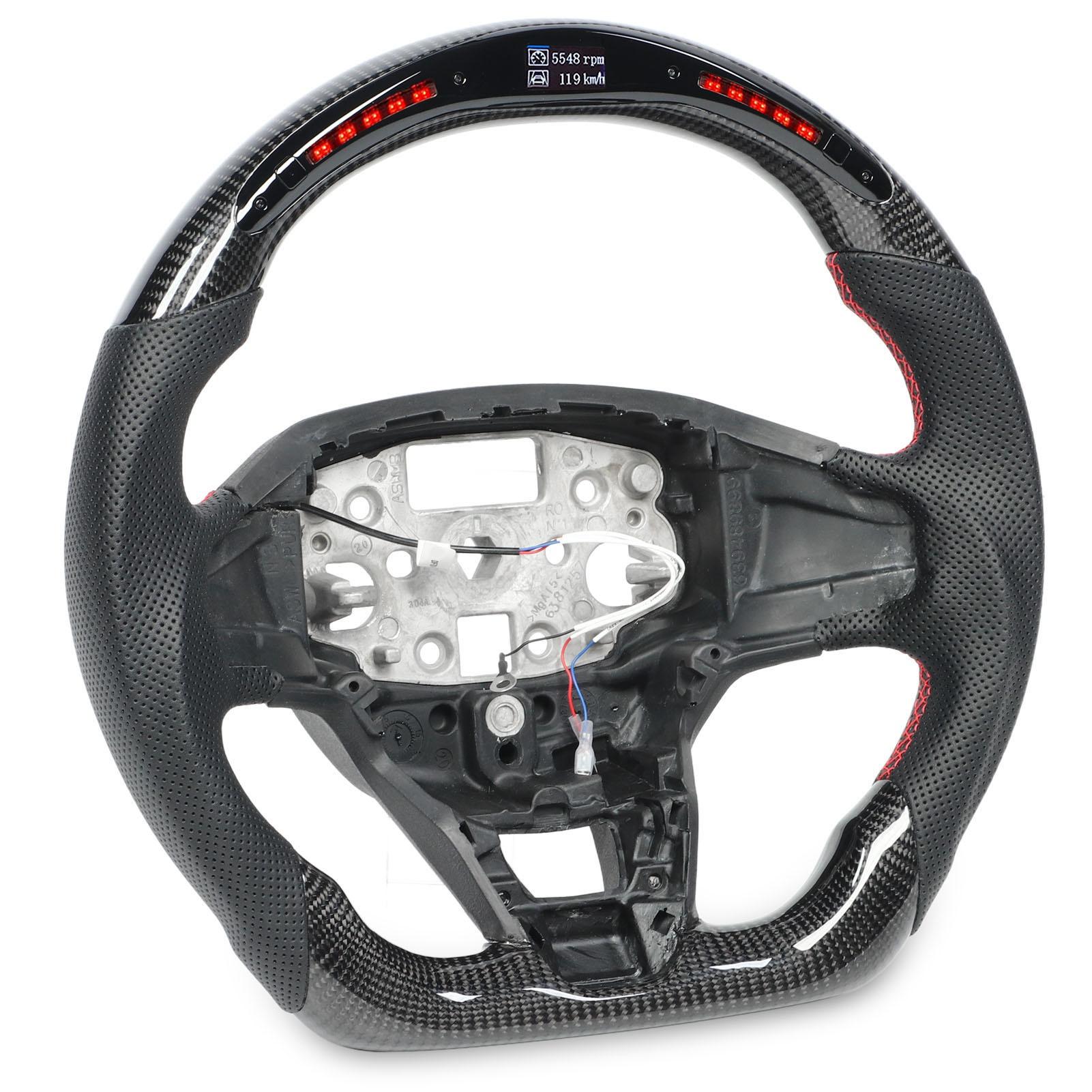 

Замена рулевого колеса со светодиодным дисплеем из углеродного волокна для Transit Tourneo Custom 2017 года