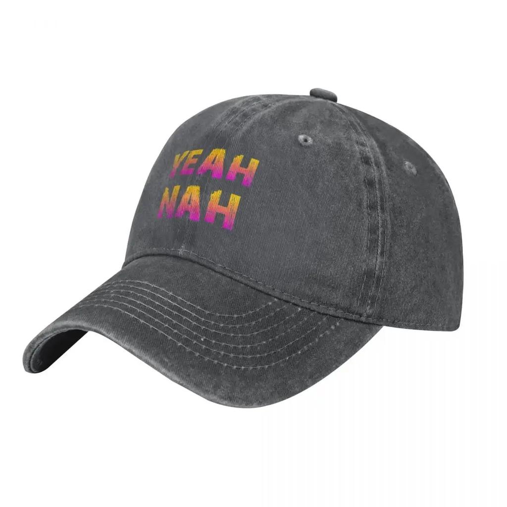 Yeah nah Yeahnah ozzy saying Yeah nah Yeah Baseball Cap Ball Cap Hat Unisex Snap Back Hat Womens Golf Wear Unisexs
