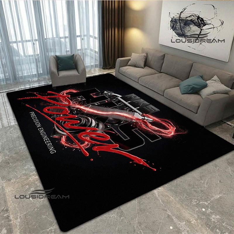 HKS Racing car logo printed carpet Living room bedroom non-slip carpets Yoga mat Outdoor rugs kawaii rug area rug birthday gift