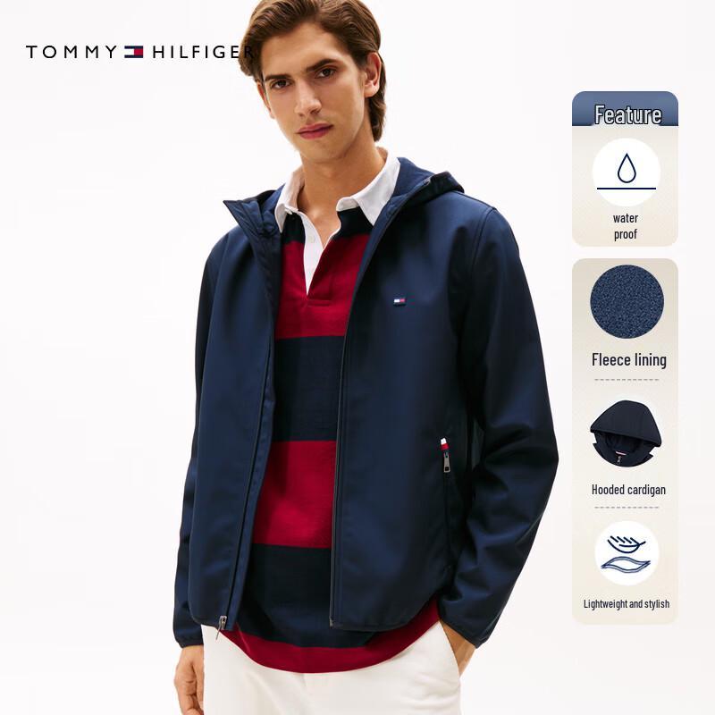 Tommy Hilfiger Men's Waterproof Microfleece Hooded Softshell Jacket
