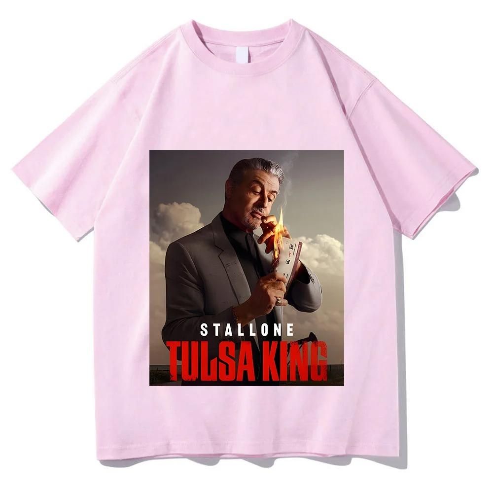 

Tulsa King T-shirt Graphic Printing Vintage High Quality Tee-shirt Short Sleeve Cotton Fashion Tshirt Camisetas O-neck Clothing XXXL