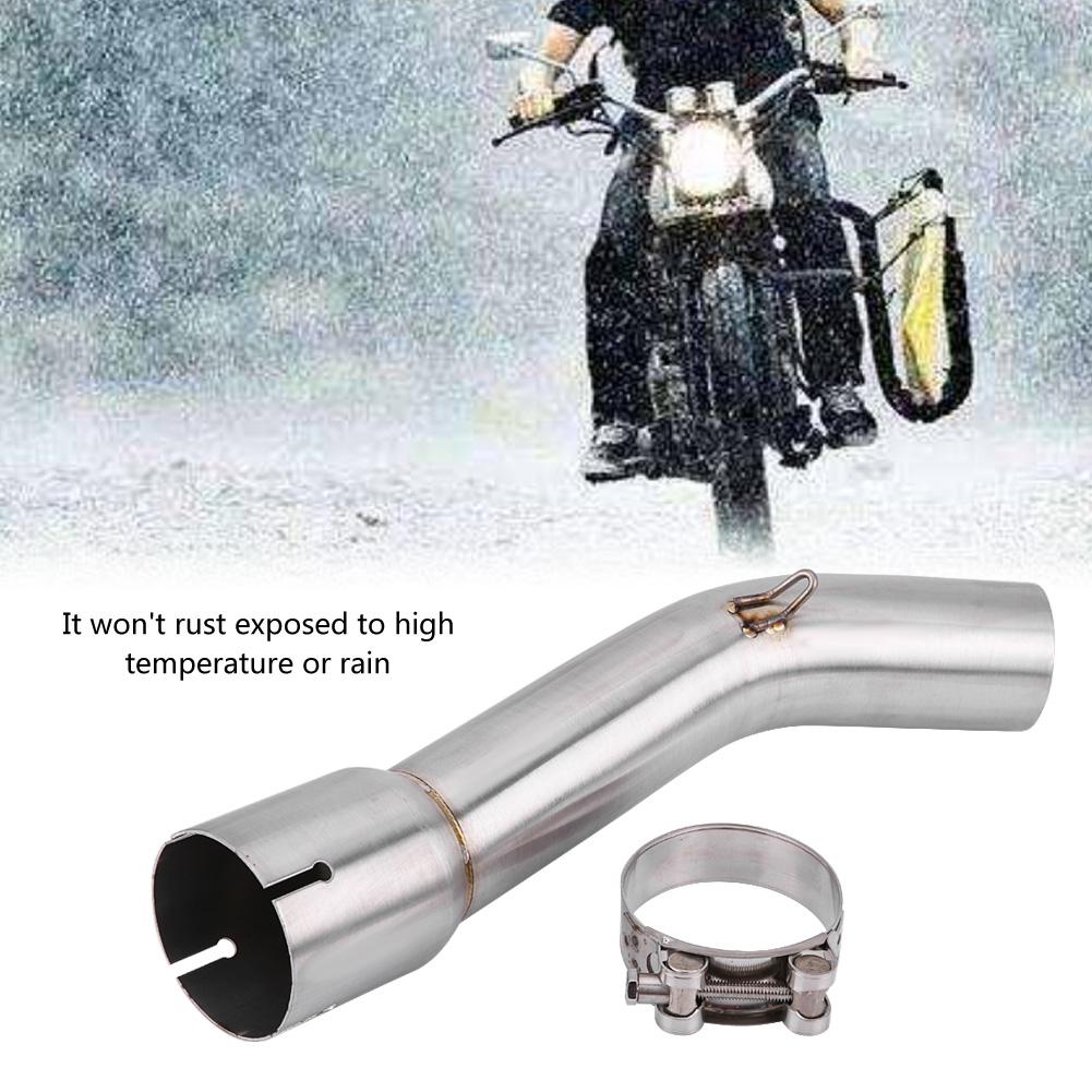 Motorcycle Full Exhaust System Middle Pipe Link Connect for Yamaha FZ1 FZ1 N 2006 2015