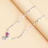 Beautiful Bohemian Starfish Pendant Necklace Colorful Bead Choker Adjustable Neck Chain Jewelry for Women and Girls