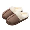 New autumn and winter Maillard non-slip thick-bottomed warm cotton mop plush cotton slippers home winter indoor couple mop