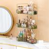 Corner Storage Rack for Bathroom and Kitchen: Organize Cosmetics, Skincare, Perfume, and Lipstick