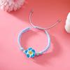 Boho Polymer Clay Braid Rope Bracelet Colorful Bohemian Beach Jewelry Cute Flower Bracelet  Women