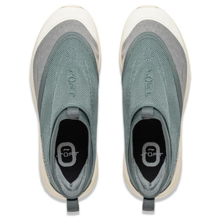 New LiNing SOFT GO 2 Cushioning, Slip Resistant, And Abrasion Resistant Low Top Casual Shoes Men's Blue Gray AGLV005-6
