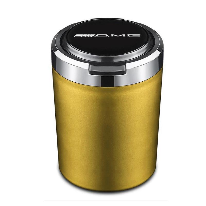 Car Interior Accessories Ashtray LED Light Portable Smoke Ashes Holder for Mercedes Benz AMG W204 W205 W203 W211 W212 W213 W201