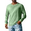 Men'S Button Loose Casual Long Sleeved Shirt Fashionable Top