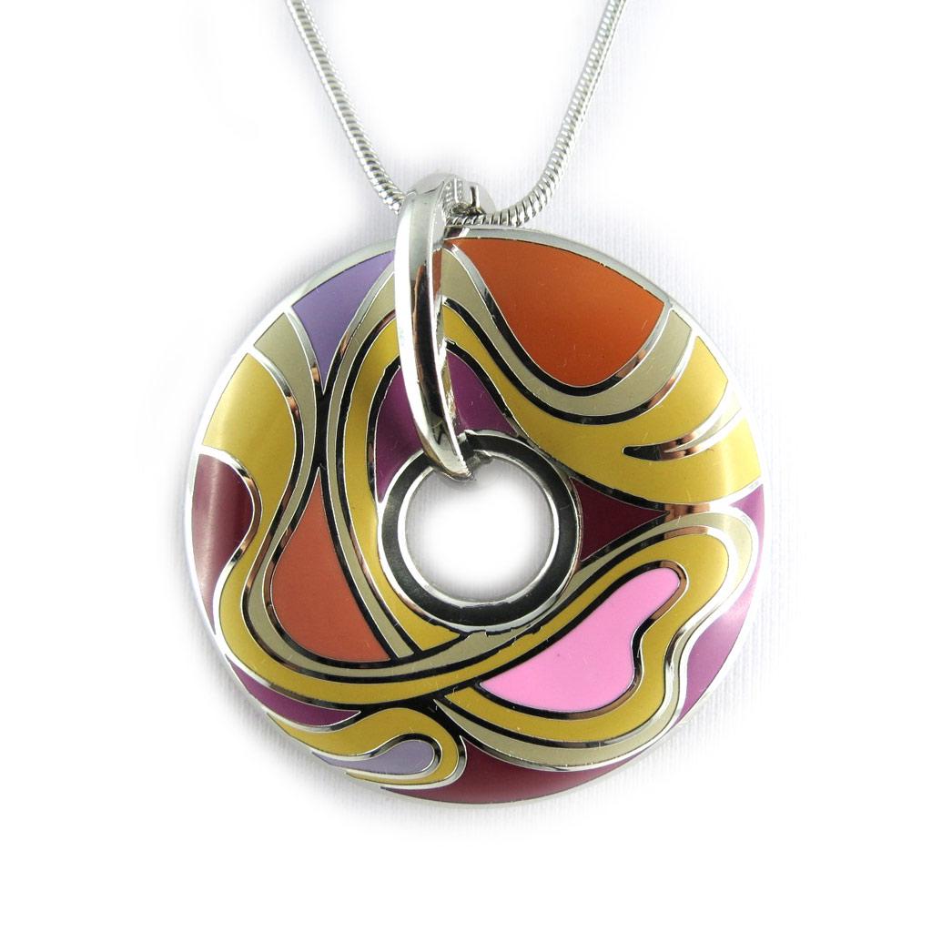 Designerski komplet 'Miro' różowo-fioletowy