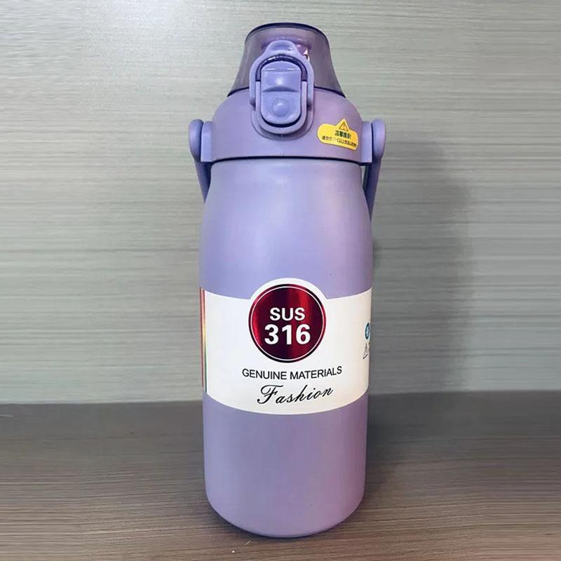 1.2L Thermos Bottle Large Capacity Thermal Thermo Water Bottle Stainless Steel Thermo Bottle Portable Thermal Mug Insulated Cup