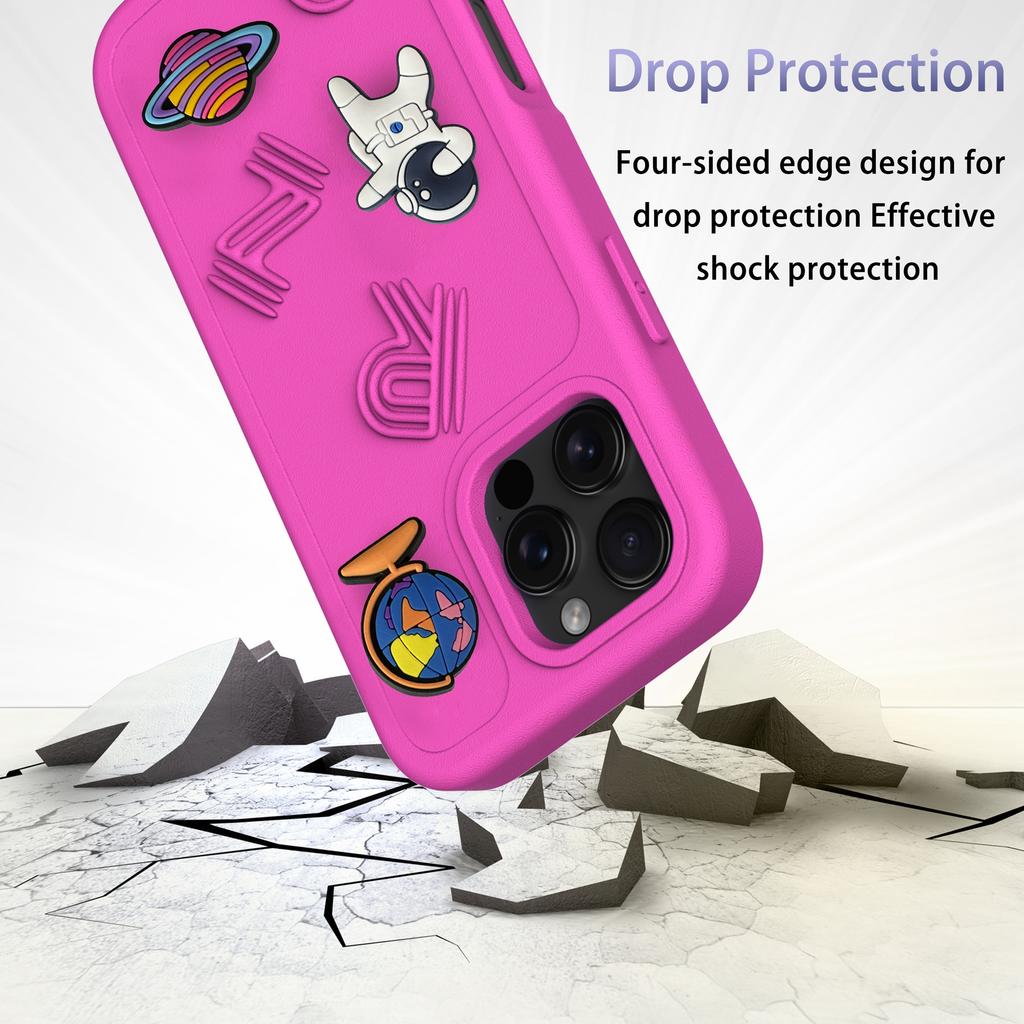 For iPhone 16 Pro Case Funny Pattern EVA Protective Phone Cover