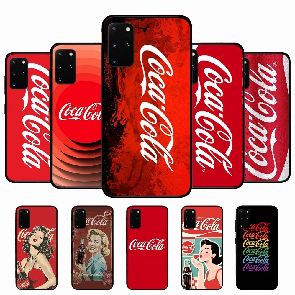 Logo C-Coca C-Cola Fashion Phone Case For Samsung S 24 Fe 25 Ultra Plus 20 Lite 21 30 22 23 24 22 Ultra 5G Fundas