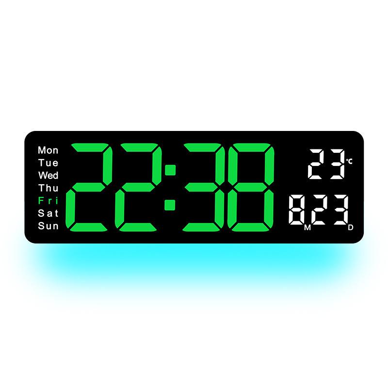 Large Display Multifunctional Wall Clock with Creative Backlight for Living Room - Model 5505