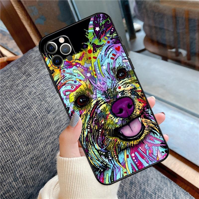 Yorkshire Terrier Hund Handyhülle Für iPhone 16 15 14 13 12 11 Pro Max 12 13 mini XR 15 16 Plus 16e Hülle Schale