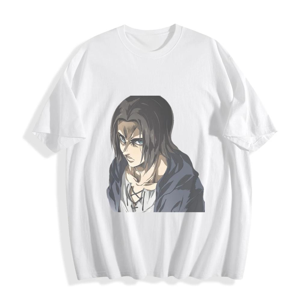 Attack on Titan Eren Yeager Casual TShirt Mens and Womens Luxury Brand Top