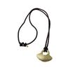 Luxury Adjustable Length Woven Straw Pendant Neckchain Rope Necklace French Design for Her Daily Wear and Parties