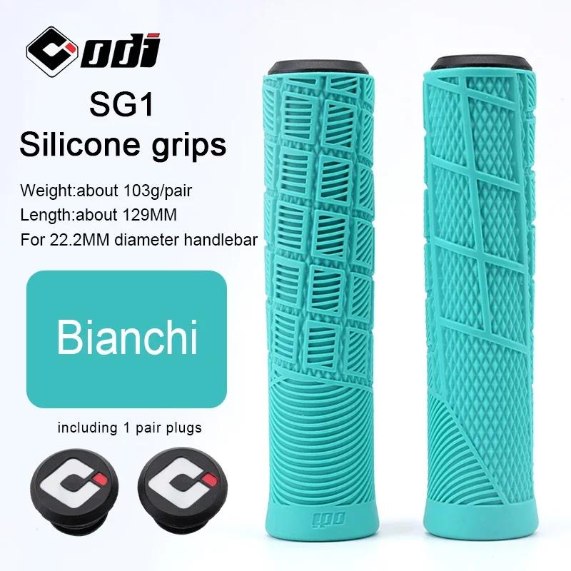 Odi Silicone Bicycle Grips Mtb Bike Handlebar Cover Anti-Slip Mountain Bike Folding Balance Bmx Dh Handle Grips Cycling Parts Professional Grade