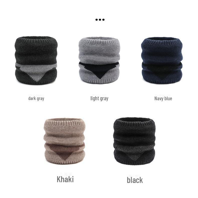 Pánský módní zimní pletený nákrčník/šála ze směsi vlny