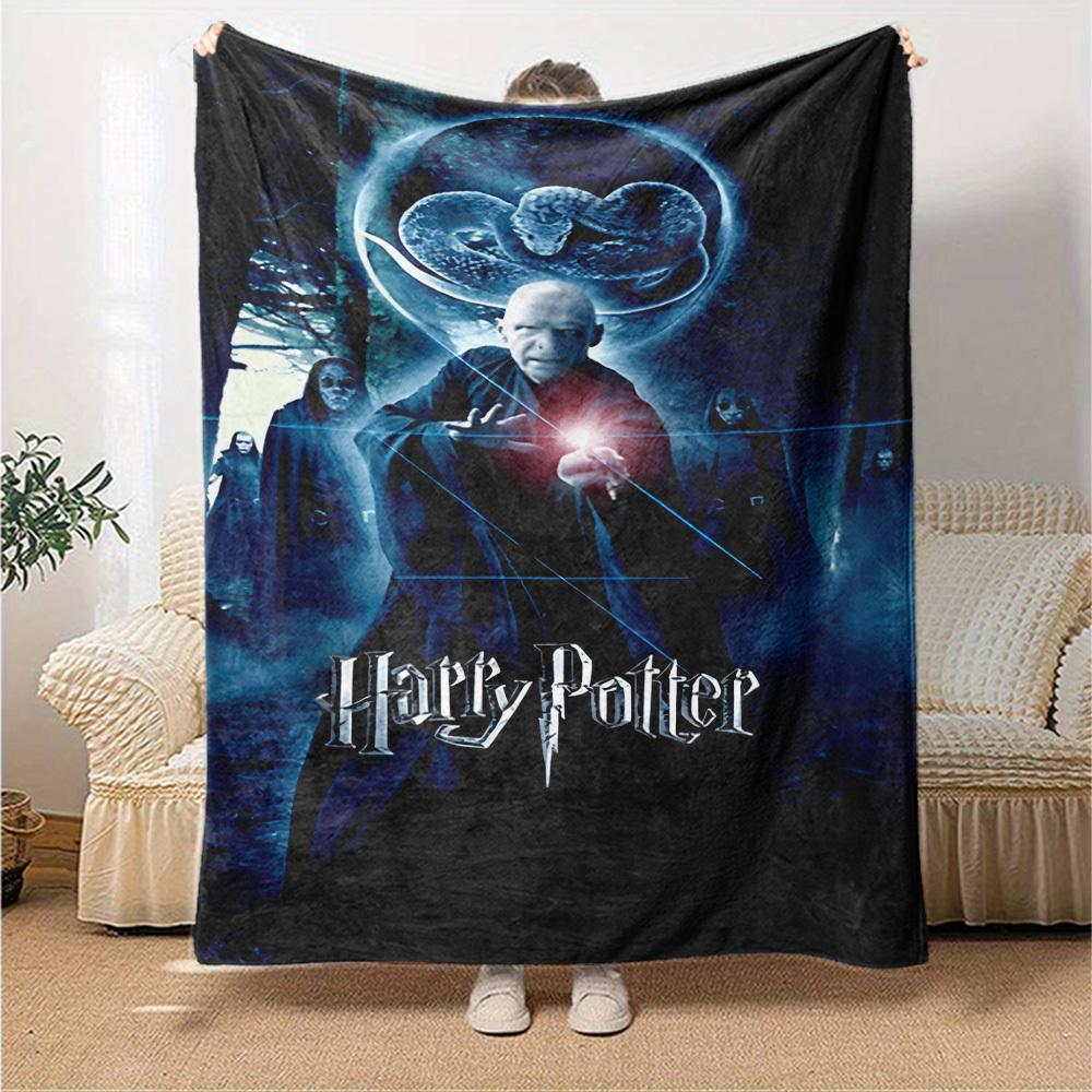 1pc Harry Potter Voldemort Flannel Blanket - Soft Warm Throw for Home, Office, TravelL1325
