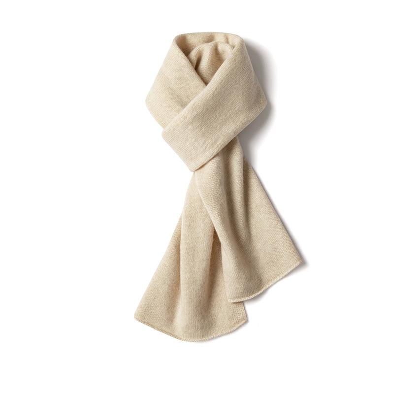 Knitted cashmere scarf men's and women's winter thickened long cashmere scarf foreign trade single protection shoulder and neck shawl