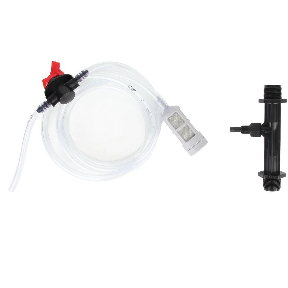 Iniettore di Fertilizzante in Plastica 3/4 pollice 1 pollice Iniettori di Fertilizzante per Irrigazione 1/2 pollice Kit Tubo dell'Acqua Iniettore di Fertilizzante