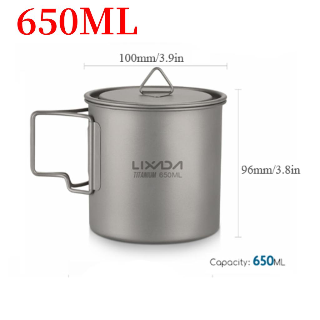 Satın alın LIXADA Camping Mug Titanium Cup Tourist Tableware Picnic