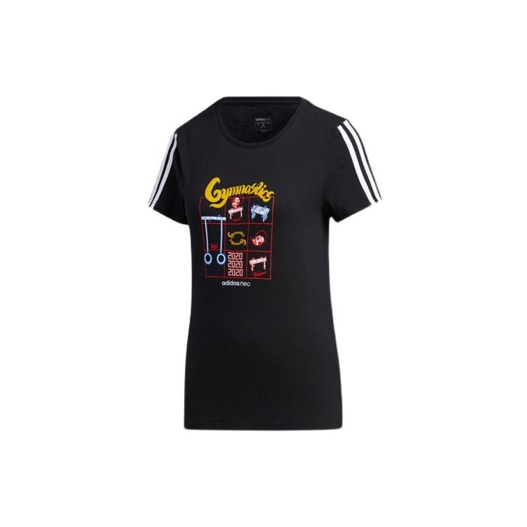 (WMNS) adidas neo Graphic T-shirt  Black  Women s GK1567 S
