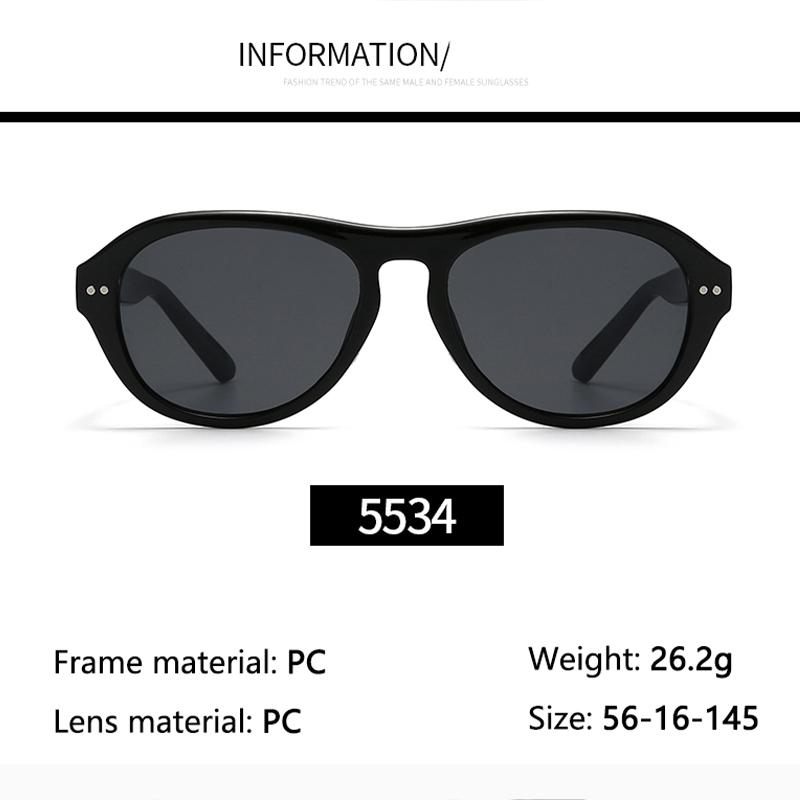 New Retro Sunglasses For Women High-end Large Frame Sunglasses Pilot Toad Mirror Trendy MN5534