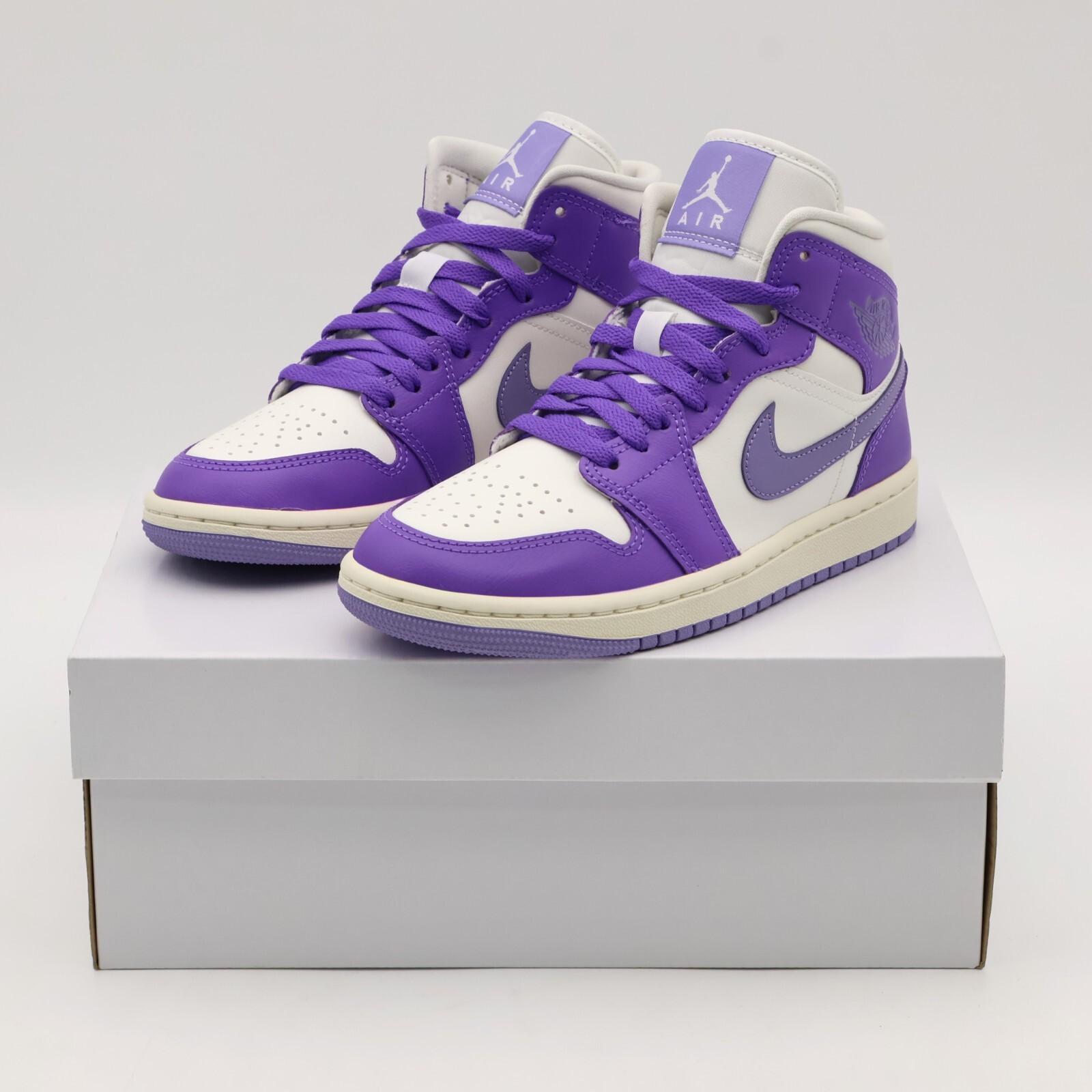 BQ6472-504 Nike Air Jordan 1 Mid Action Grape (Женский) 5W
