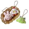 Cute Rabbit Frog Plush Pendant - Animal Series Ornament & Gift