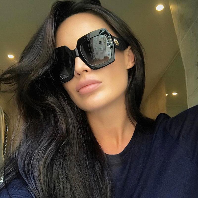 

Женские винтажные роскошные классные солнцезащитные очки с яркими кристаллами