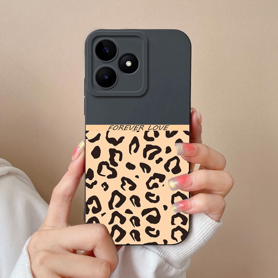 Coque Simple Pour Realme Note 50 Style Décontracté Protection Complète Anti-Choc Coque Arrière Silicone Liquide Doux Modèle RMX3834 Coque
