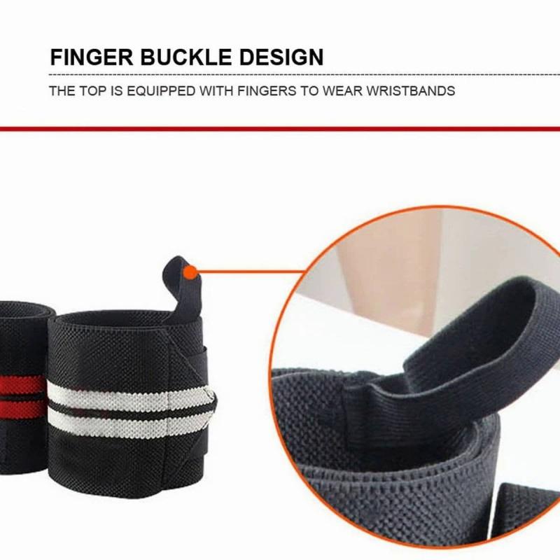 1 пара бинтовых напульсников для профессионального использования в тяжелой атлетике — фото 10