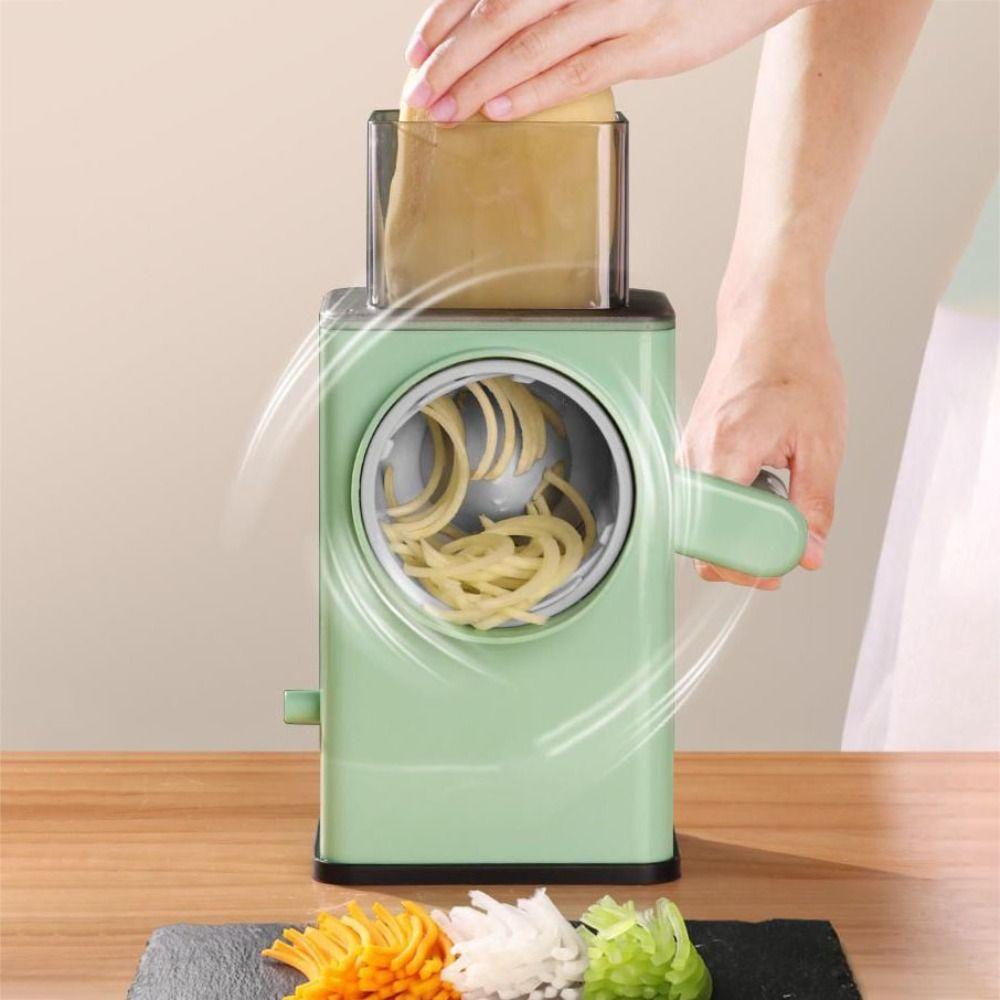 Vegetable Shredder Rotary Cheese Grater Labor-saving Nut Grinder Smoothies