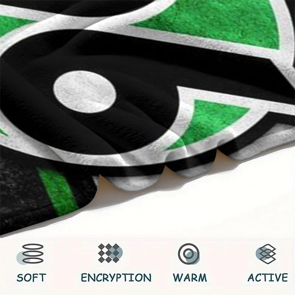 1pc Hannover 96 Print Flannel Blanket, High Quality Comfortable for All Seasons, Home Decor, Warmth and Comfort, Perfect for Christmas Gifts58